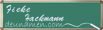 Fieke Hackmann Visitenkarte